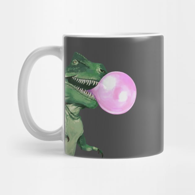 Bubble gum T-Rex in Pink by bignosework